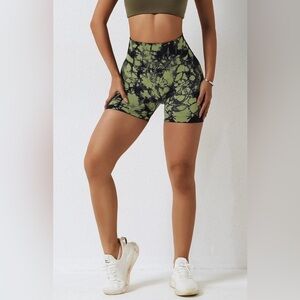 Unbranded Women’s Bike Green Tie-Dye shorts